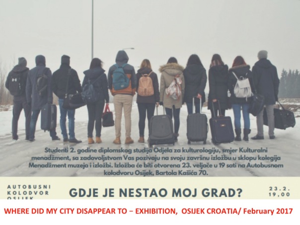 Poster for Osijek Exhibition &quot;Where Did My City Disappear To&quot;
